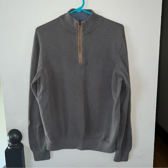 Vineyard Vines Cotton-Alpaca Blend 1/4 Zip Pullover Sweater - Size Medium - Picture 1 of 8